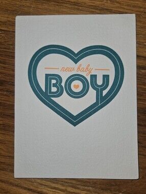 American Greetings 'New Baby Boy' White Greeting Card For Newborn